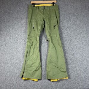 B by Burton Ski Pants snowboarding Womens Small S Green Dryride